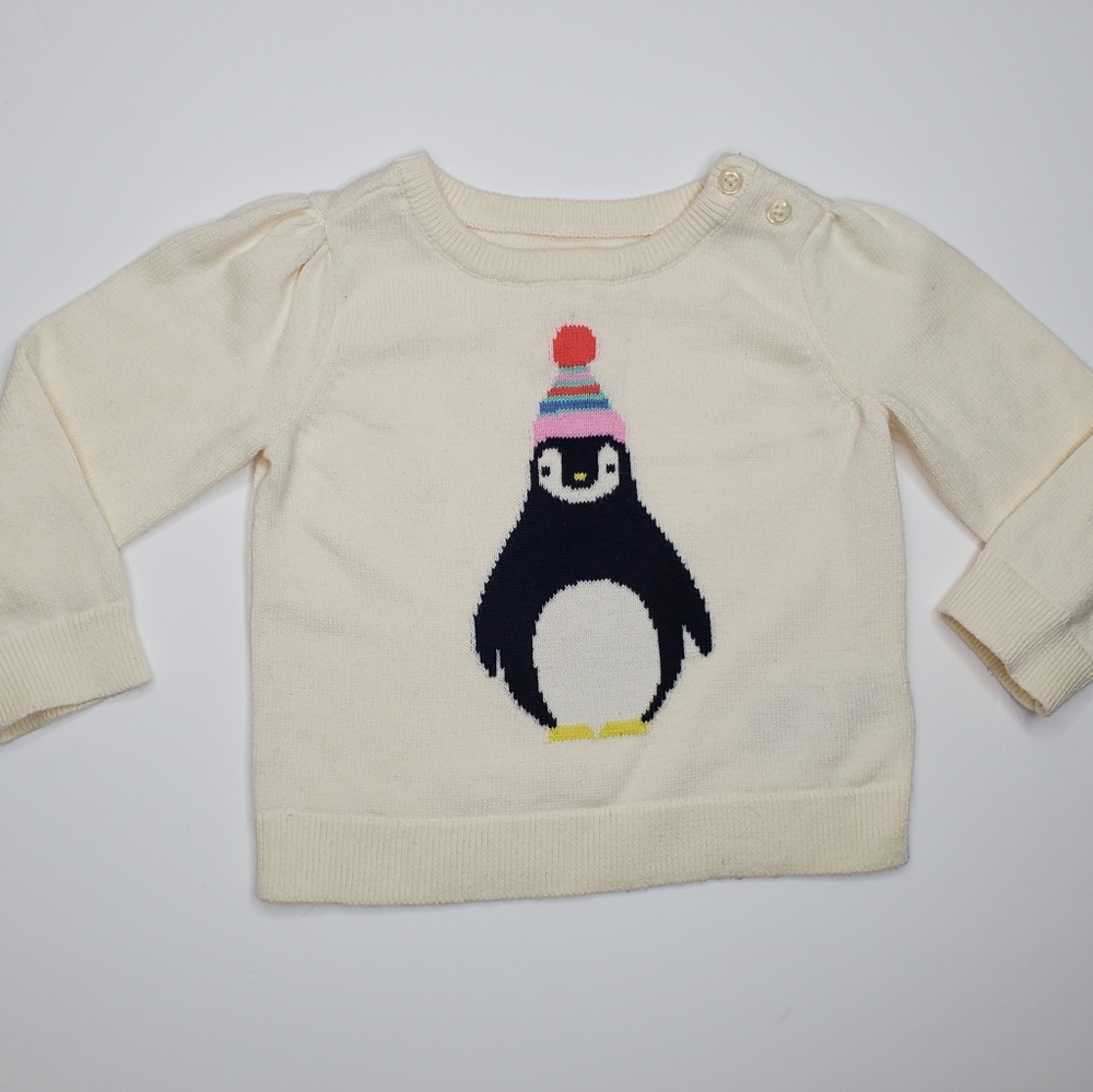 Baby GAP Penguin Cream Winter Sweater